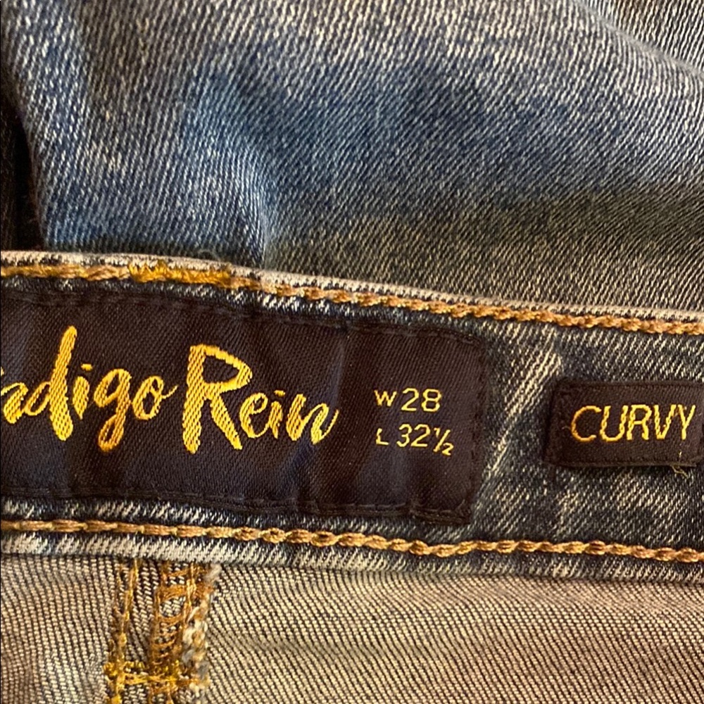 Indigo Rein Ripped Denim Jeans - Picture 5 of 5